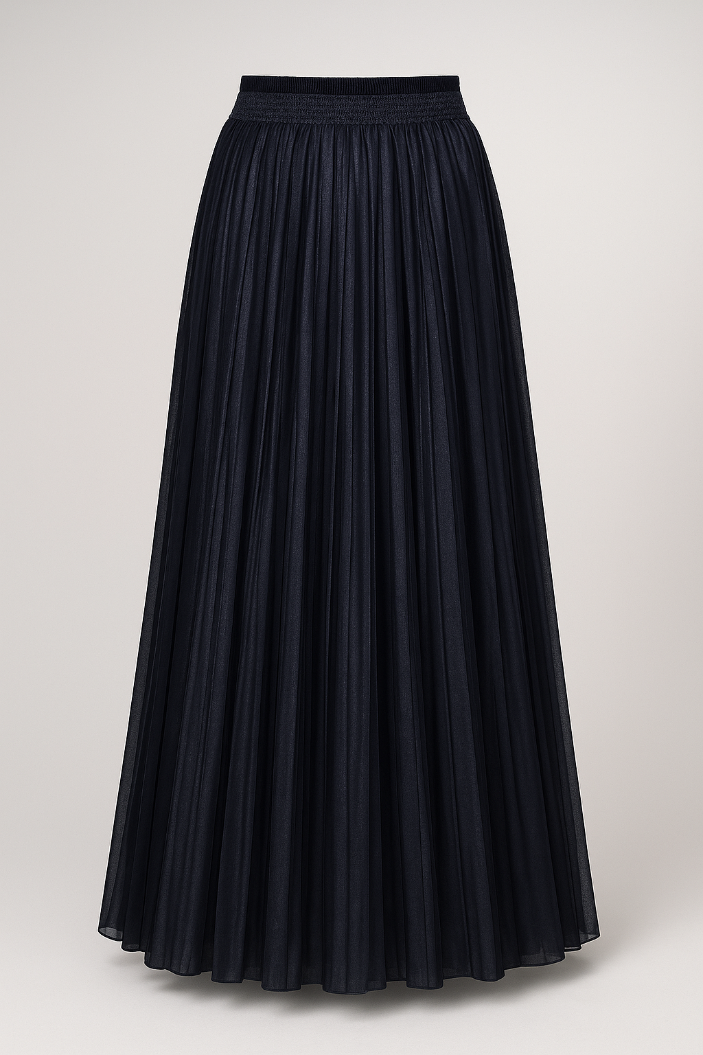 Saia Plissada Longa com Cintura Alta Feminina – Estilo Harajuku